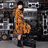 Stain Effect Skirt - HONEY