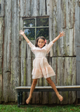 Fit and Flare Layered Dress - PINK GINGHAM - runs a little small size up