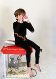 Criss Cross Loungeware Set - caramel/black - RUNS SMALL SIZE UP - FINAL SALE