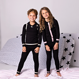 Black with Gold 2 Pc Set - straight line