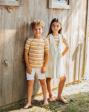 Striped Boy's Tshirt - NEUTRAL STRIPE
