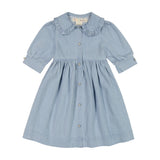 DENIM Collar Baby Doll Dress - LIGHT DENIM