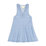 DENIM Tuxedo Collar Jumper - LIGHT DENIM JUMPER