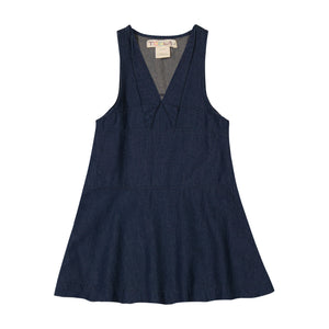 DENIM Tuxedo Collar Jumper - DARK DEINM JUMPER