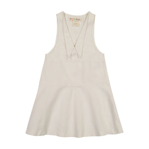 DENIM Tuxedo Collar Jumper - WHITE DENIM JUMPER