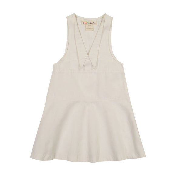 DENIM Tuxedo Collar Jumper - WHITE DENIM JUMPER