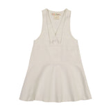 DENIM Tuxedo Collar Jumper - WHITE DENIM JUMPER