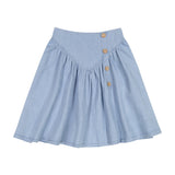 DENIM Triangle Seam Skirt - LIGHT DENIM