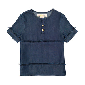DENIM Tencel Boy's Top - DARK DENIM