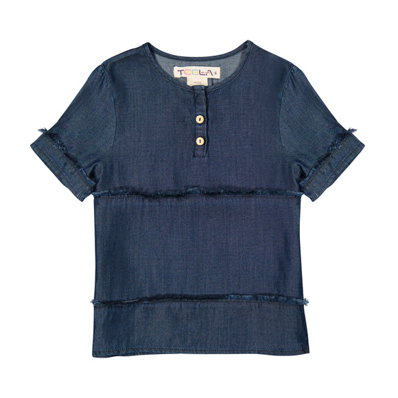 DENIM Tencel Boy's Top - DARK DENIM
