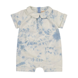 DENIM Baby Boy Peter Pan Romper - ACID WASH