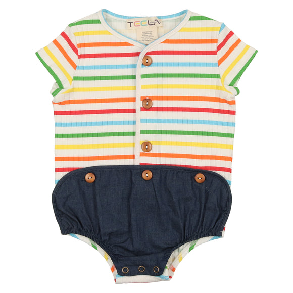 Striped Baby Romper - BOLD STRIPE