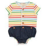 Striped Baby Romper - BOLD STRIPE