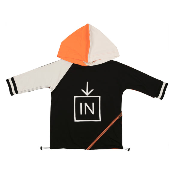 Girl's Zipper Square Tshirt