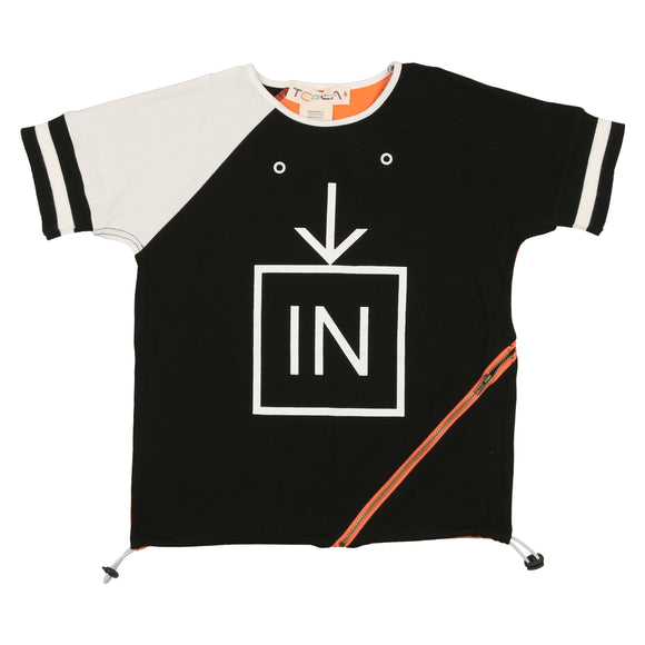 Boy's Zipper Square Tshirt