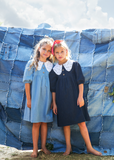 DENIM Lace Collar Dress - LIGHT DENIM