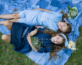 DENIM Smock Top - DARK DENIM - BACKORDER SHIPPING END MAY