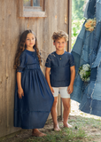 DENIM Tencel Boy's Top - DARK DENIM