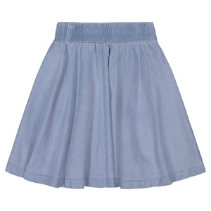 DENIM Single Stitch Skirt - LIGHT DENIM