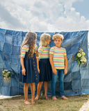 Striped Denim Dress - BOLD STRIPE