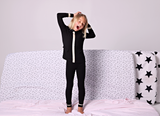 Black with Gold 2 Pc Set - wavy line