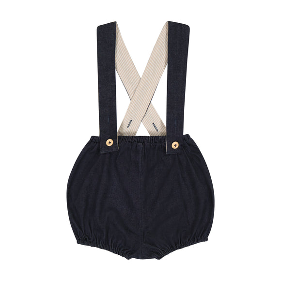 DENIM Baby Boy Overall - DARK DENIM
