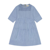 DENIM Cut and Sew Smock Dress - LIGHT DENIM