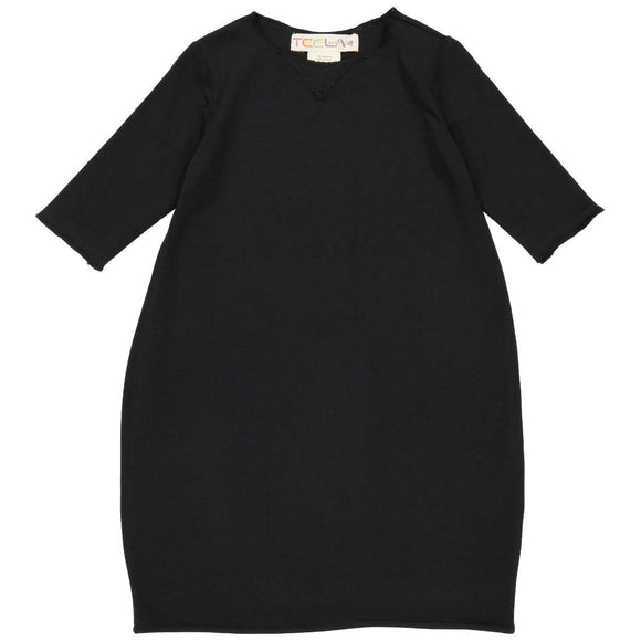 Basic Bubble Dress - BLACK