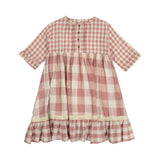 RIA Priarie Ruffle Square Print Dress