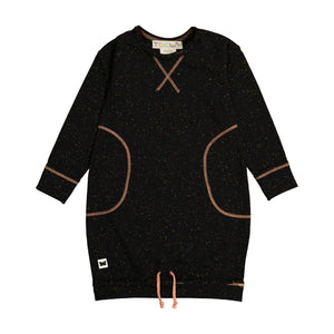 Speckled Dress - SPECKLED BLACK