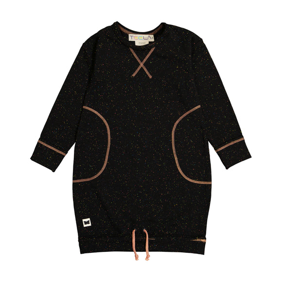 Speckled Dress - SPECKLED BLACK