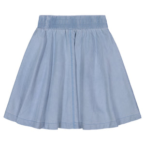 DENIM skirt single stitch - light denim