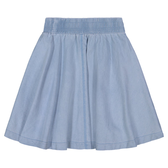 DENIM skirt single stitch - light denim