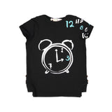 CLOCK Boy's Tshirt - Black (runs small. Size up) - FINAL SALE