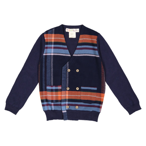 Cardigan PLAID - runs small size up - FINAL SALE