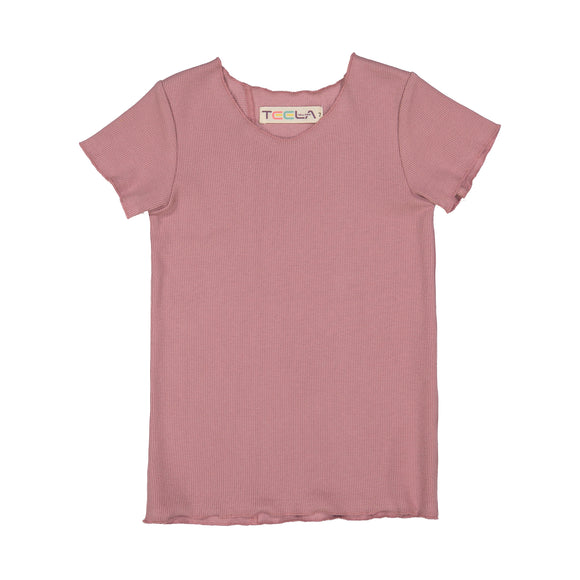 RIB Basic BOY/GIRL Tshirt - Mauve