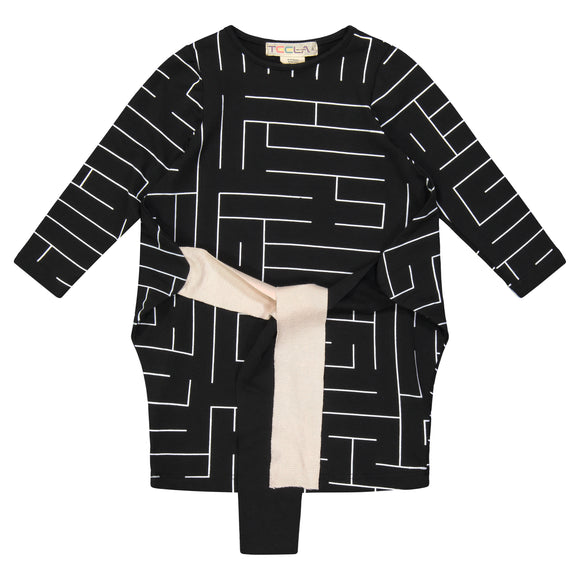 MAZE Triangle Bubble Dress with Ties