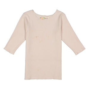 RIB Basic GIRL Tshirt - Cream