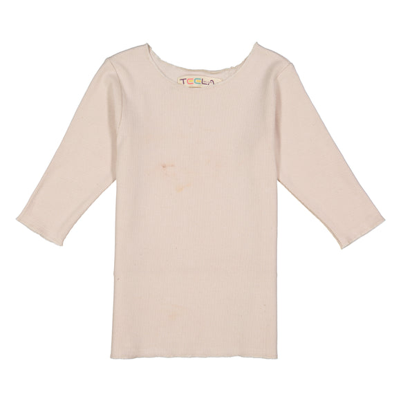 RIB Basic GIRL Tshirt - Cream