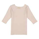 RIB Basic GIRL Tshirt - Cream