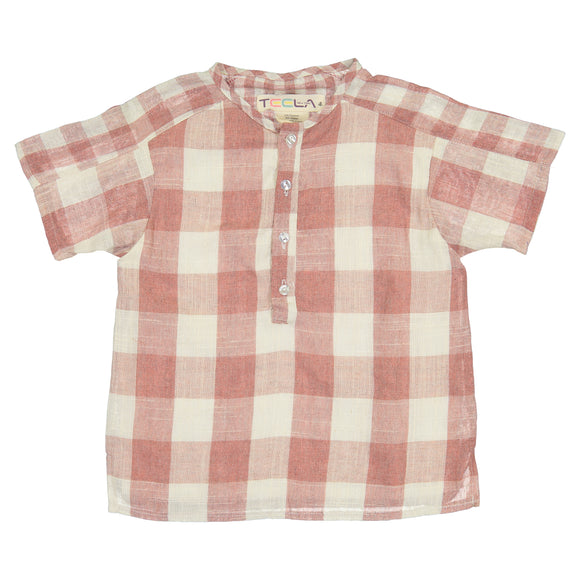 REX Square Print Boy's Top - Mauve