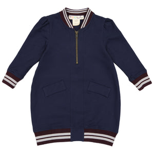 CLOE Bomber Dress - NAVY - FINAL SALE - runs small size up