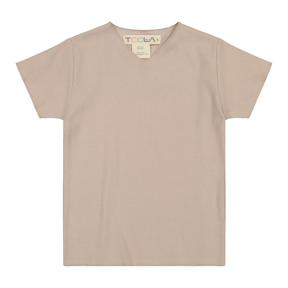 RIB Basic Boy Tshirt- POWDER DUST