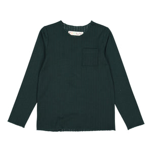 RIB Basic BOY Tshirt Hunter Green - FINAL SALE