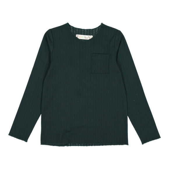RIB Basic BOY Tshirt Hunter Green - FINAL SALE