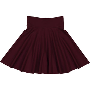 Ponte Circle Skirt PLUM - FINAL SALE