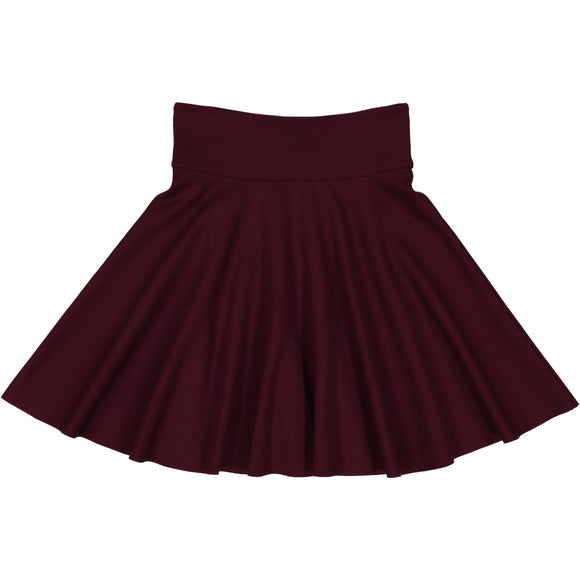 Ponte Circle Skirt PLUM - FINAL SALE