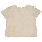 BEN Baby Boy Stitch Overlay Top- IVORY - FINAL SALE