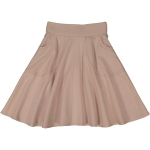 KNIT circle skirt - DUSTY ROSE