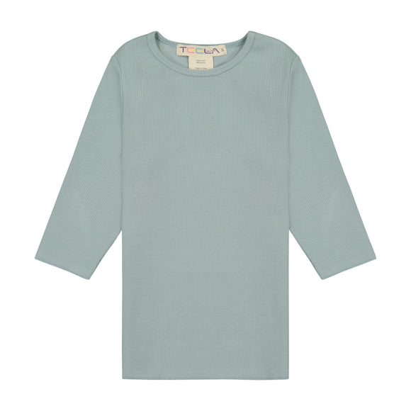 RIB Basic Girl Tshirt- SPRING SAGE - FINAL SALE